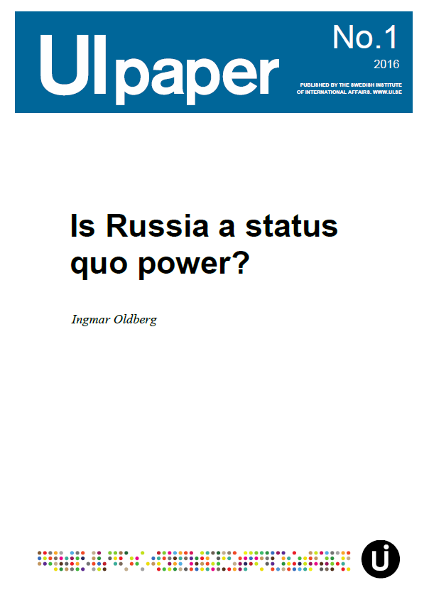 Is Russia a status quo power?