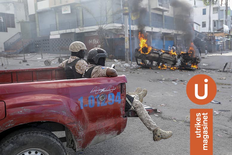 Ständigt hotande kollaps i Haiti