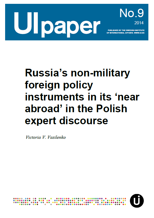 Russia's non-military foreign policy instruments in its 'near abroad' in the Polish expert discourse