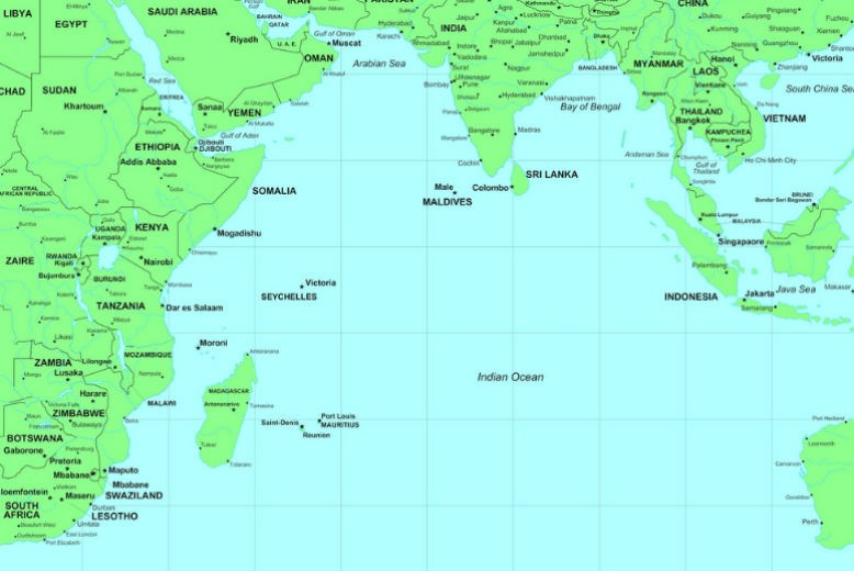 Världshandel, stormakter och afrikanska ö-stater i Indiska Oceanen