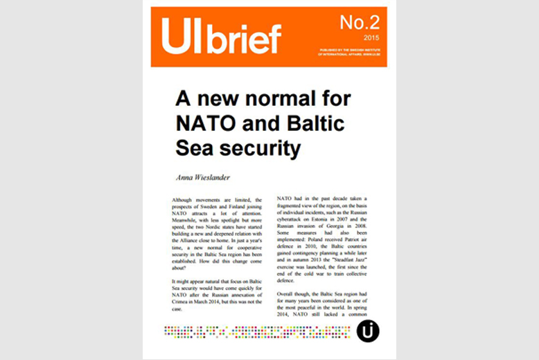 New UI Brief: A new normal for NATO and Baltic Sea security