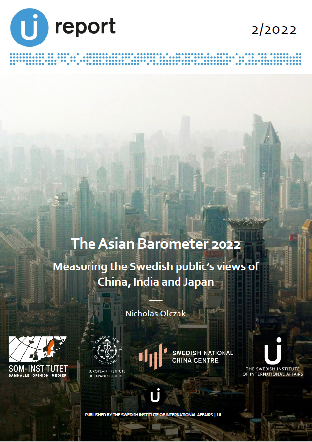 The Asian Barometer 2022: Measuring the Swedish public’s views of  China, India and Japan