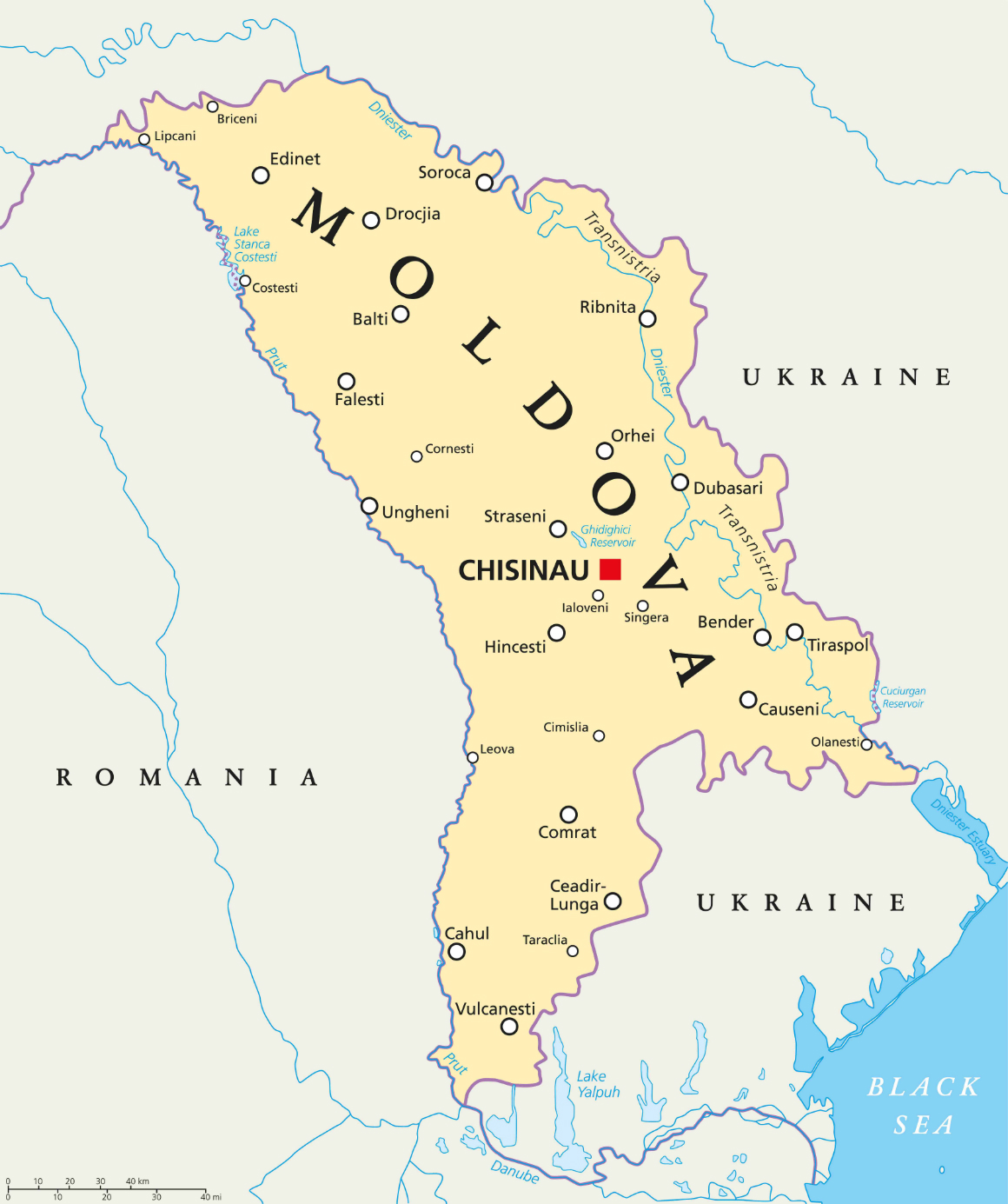 Moldavien har samma problem som Ukraina