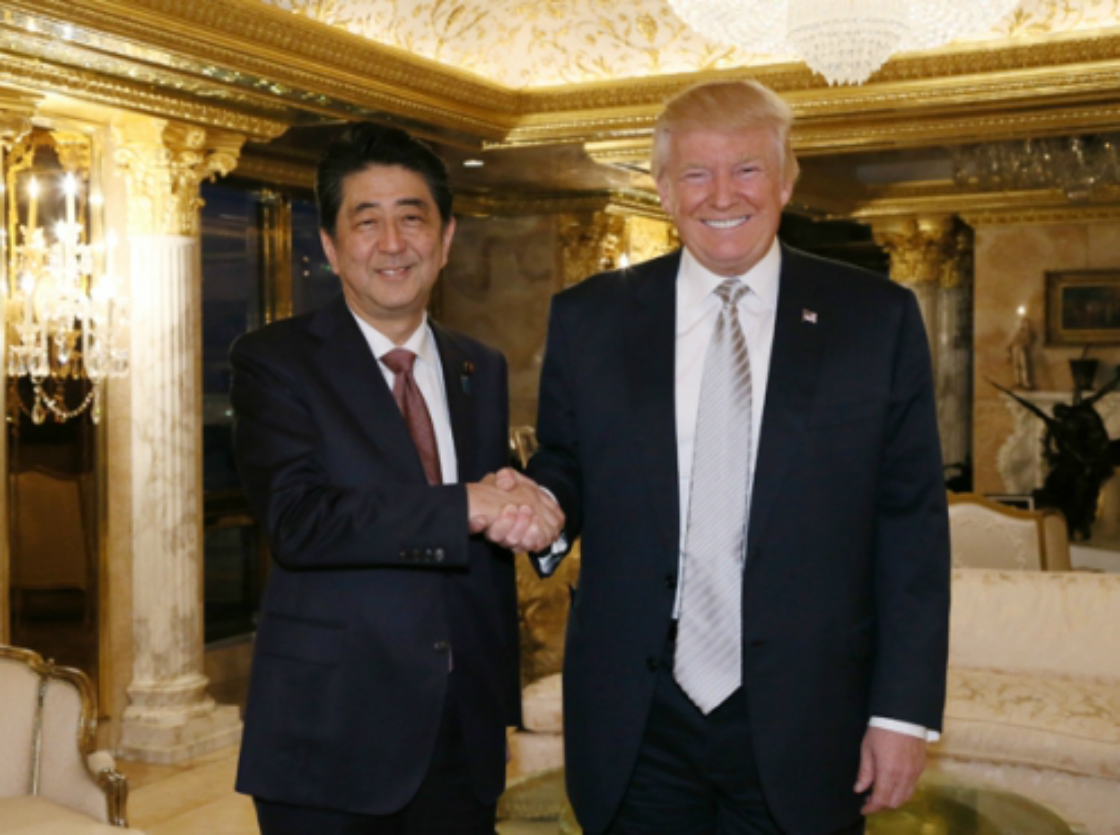 Japans Abe och Trump hade lätt att finna varandra