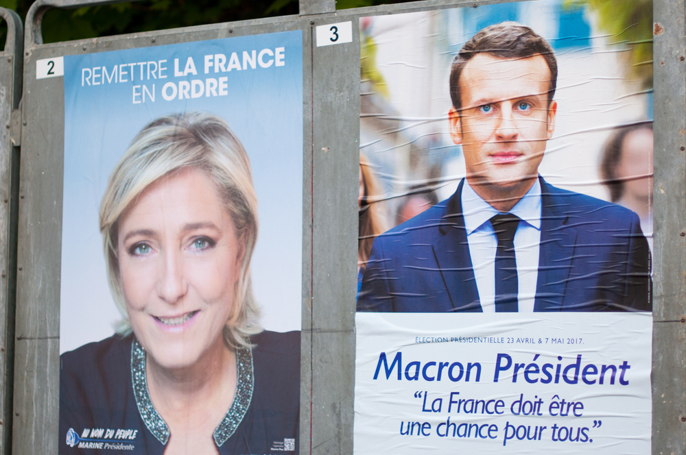 Le Pen möter Macron efter gamla maktpartiers förlust