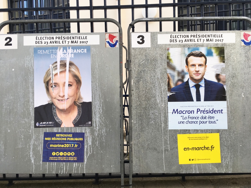Franskt val med två vingklippta kandidater