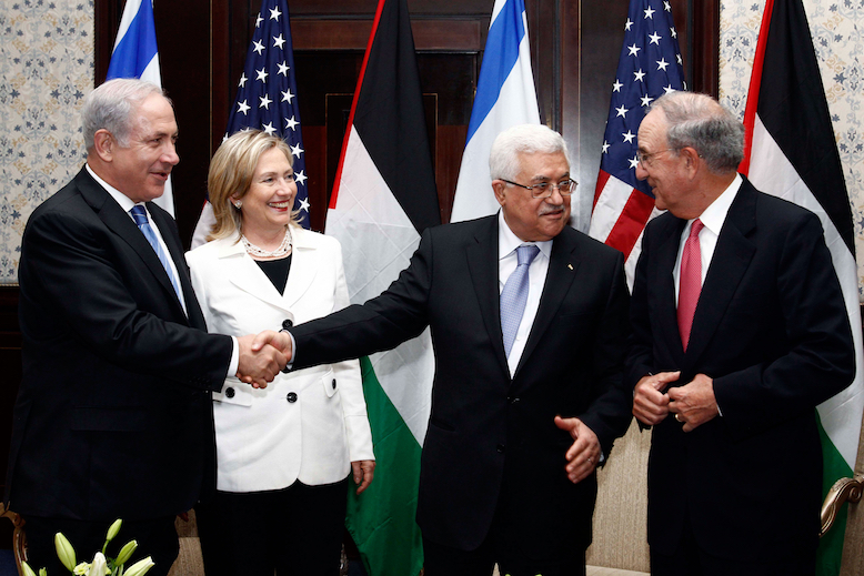 Netanyahu, Clinton, Abbas, Mitchell