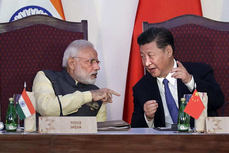 Modi och Xi. Foto: AP/TT