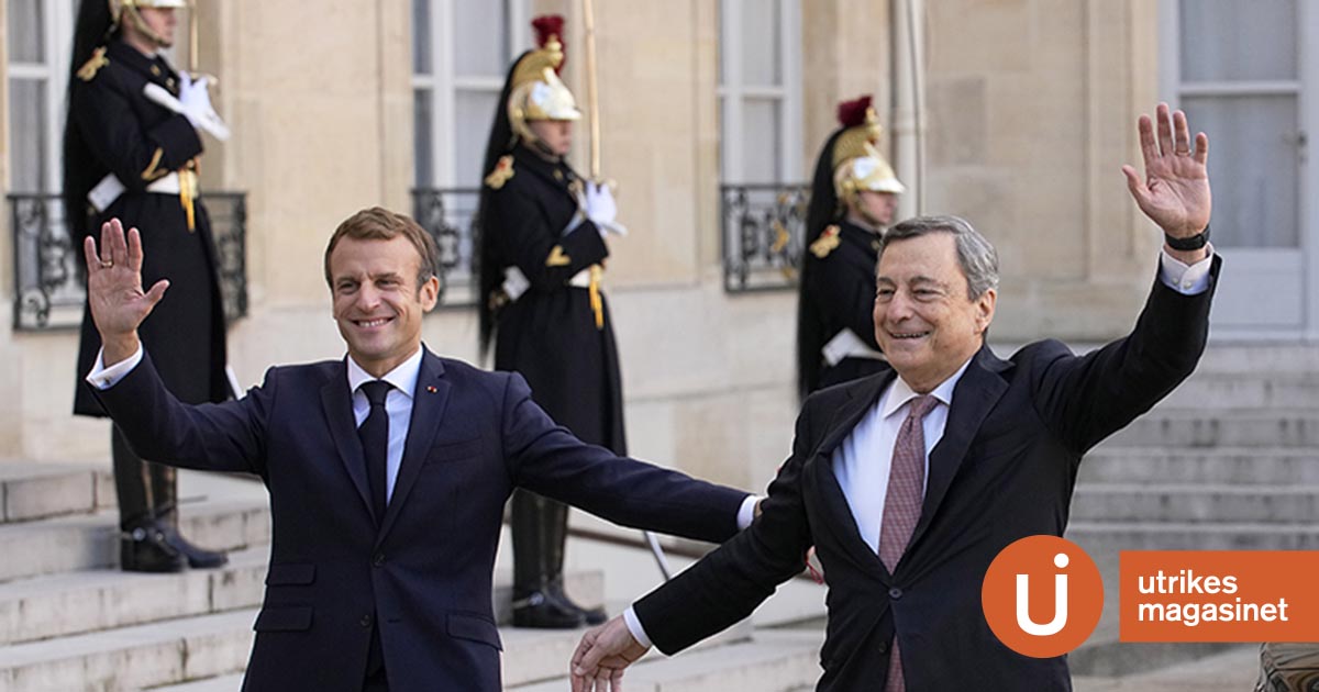 Maktbalansen i EU flyttas söderut med ny fransk-italiensk pakt