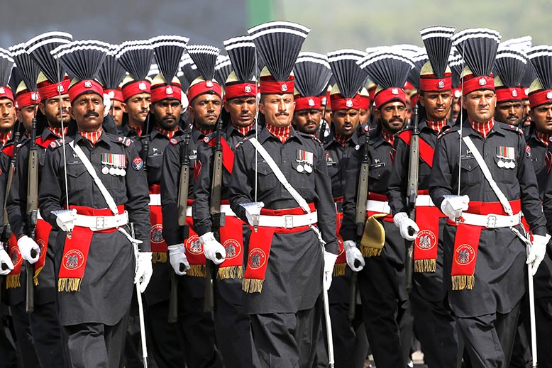 Militärparad på nationaldagen. Foto: AP/TT