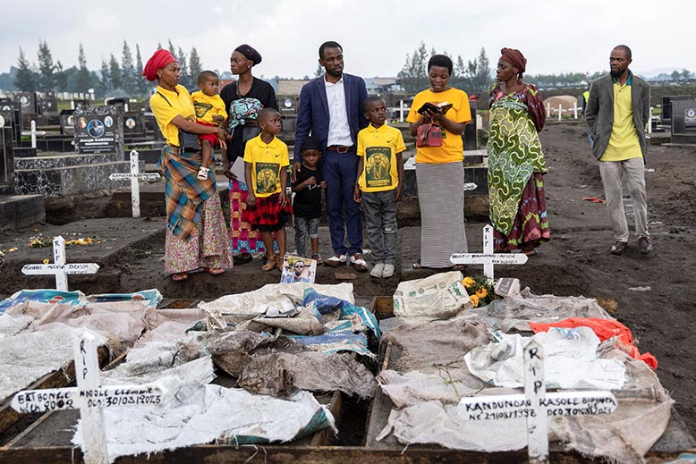 Många dödades i augusti i en protest mot FN i Goma i Kongo-Kinshasa. Foto: Reuters/TT
