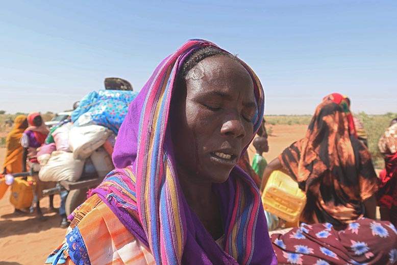En kvinna når Tchad efter att ha flytt etnisk rensning mot masalitfolket i Darfur. Foto: Reuters/TT