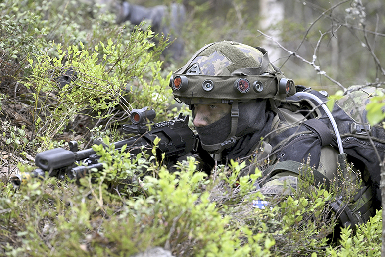 Finland har klart flest soldater av de nordiska länderna. Foto: Lehtikuva/AP/TT