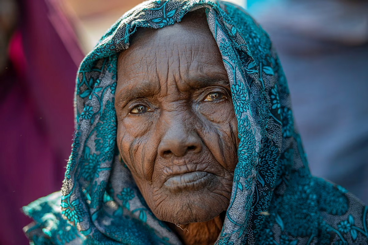 Mat, vatten, medicin. Det är brist på allt för dem som flyr massakrerna i Darfur. Foto: Peter Biro/Echo