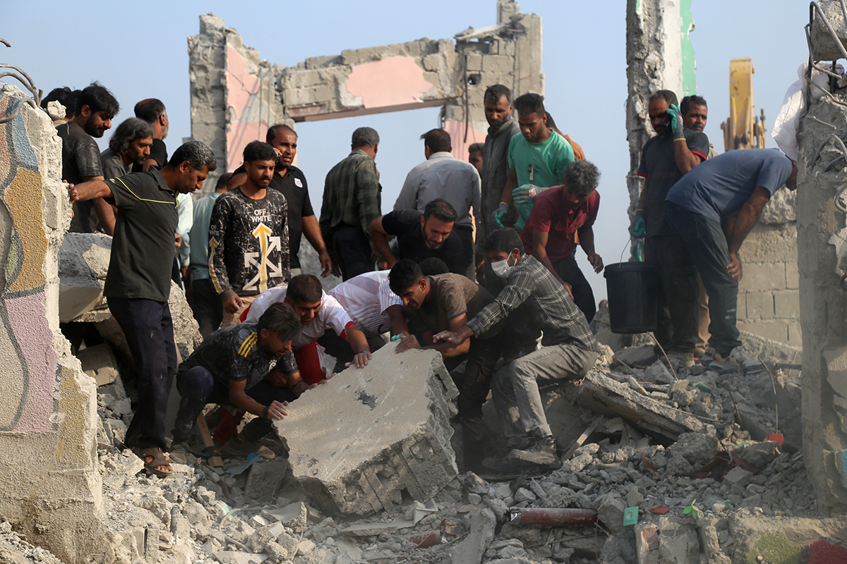 AI kan ha varit inblandat när USA av allt att döma bombade en flickskola i Iran. Foto: Mehr News Agency/AP/TT
