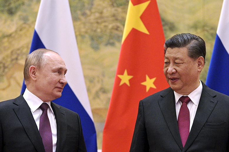 Putin och XI vid OS. Foto: AP/TT